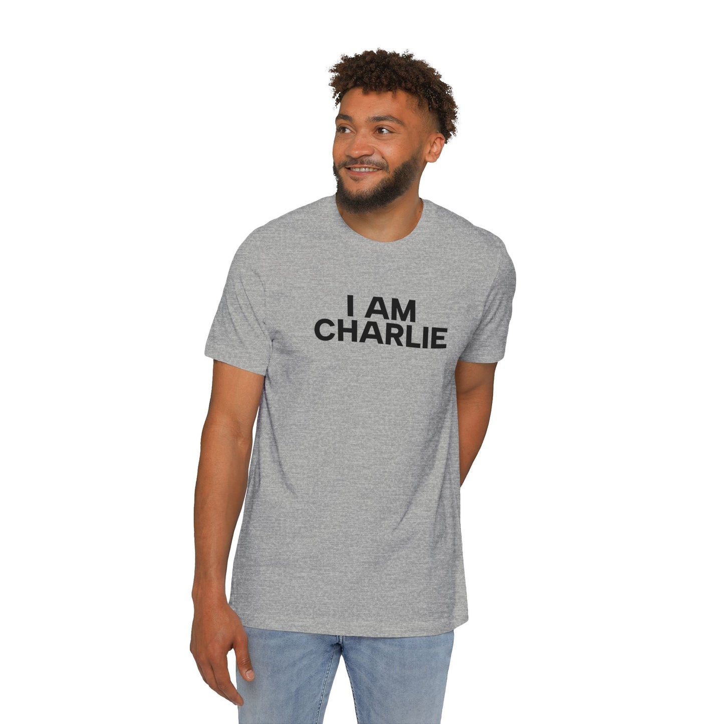 Made In USA I AM CHARLIE Black Font Unisex T-Shirt