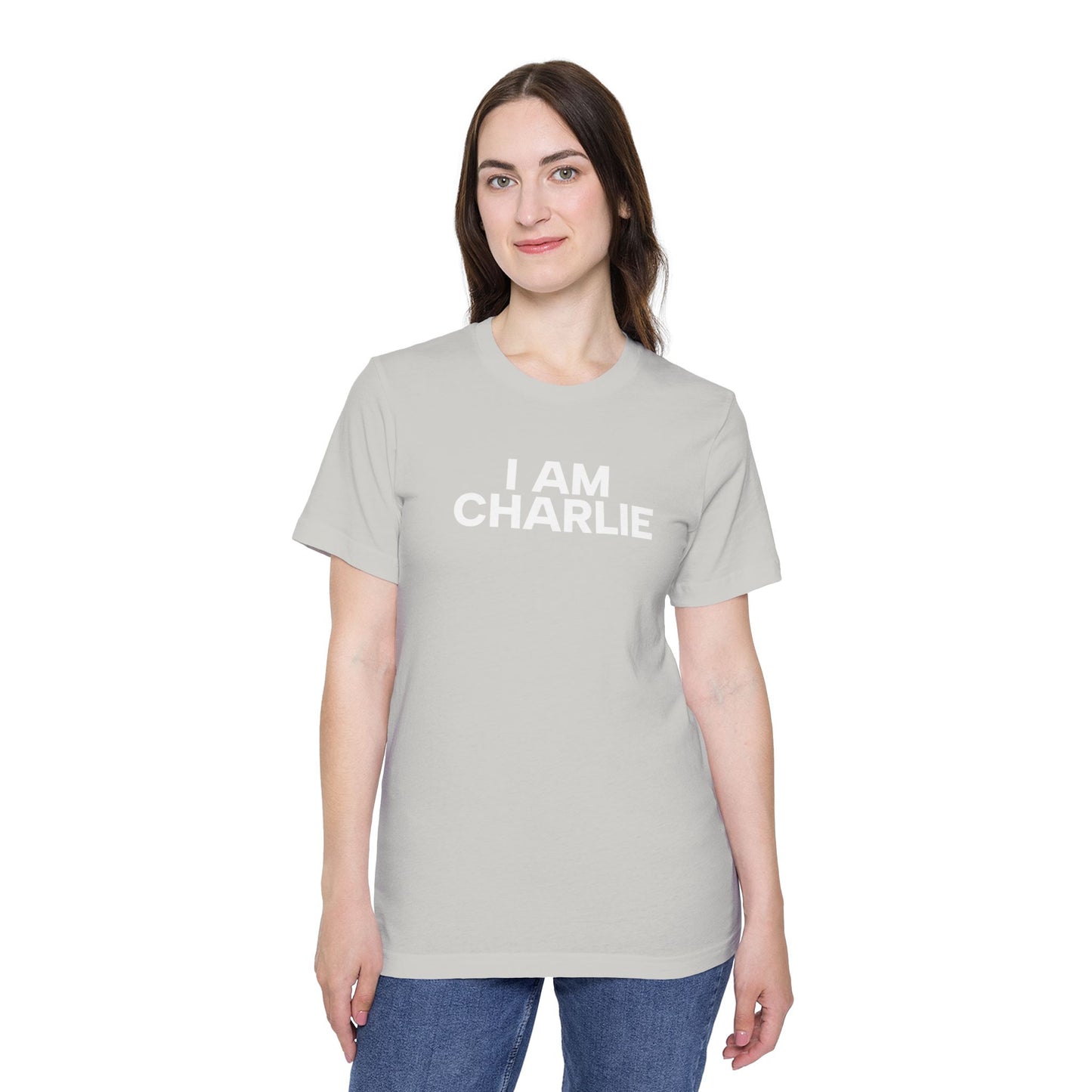 Made In USA I AM CHARLIE White Font Unisex T-Shirt