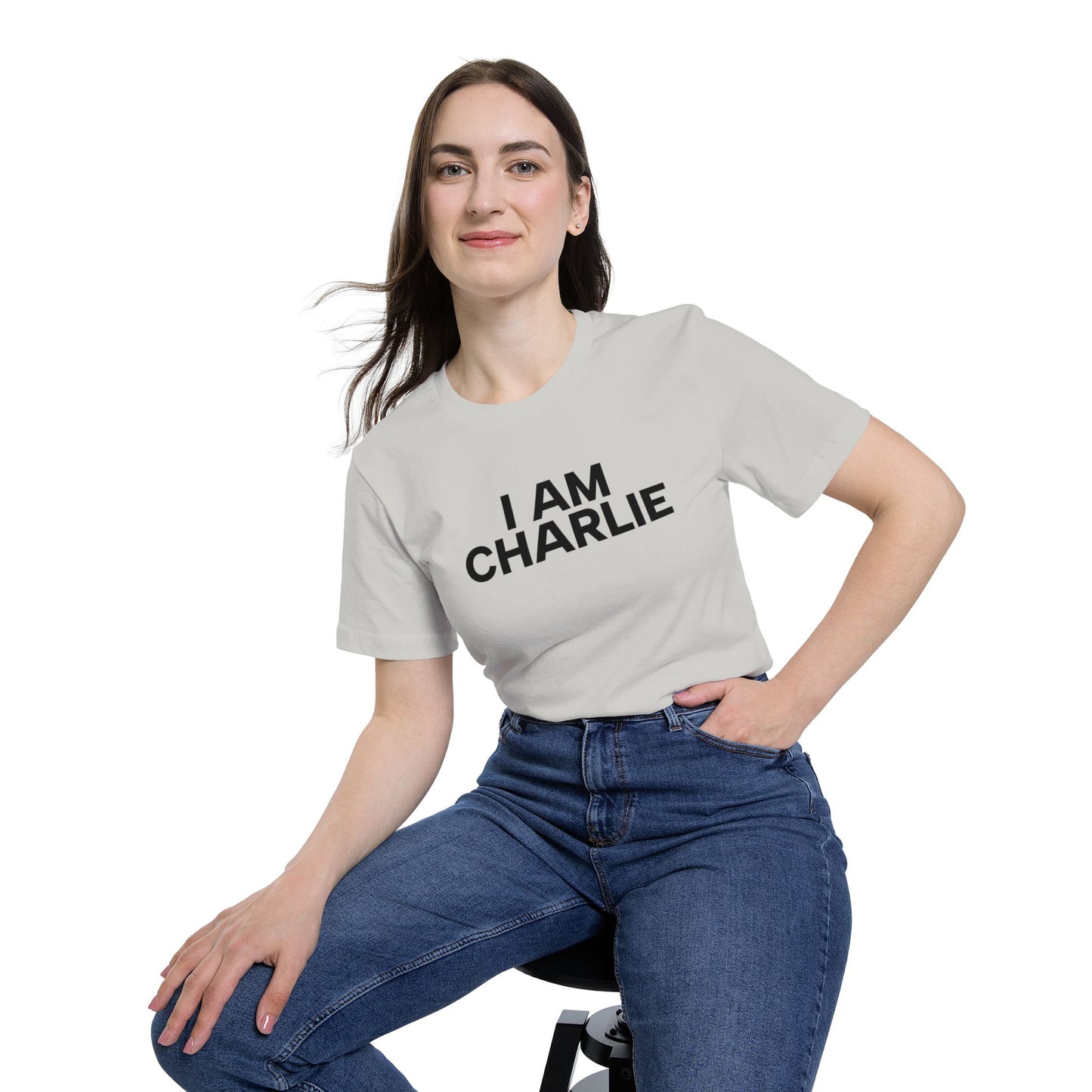 Made In USA I AM CHARLIE Black Font Unisex T-Shirt