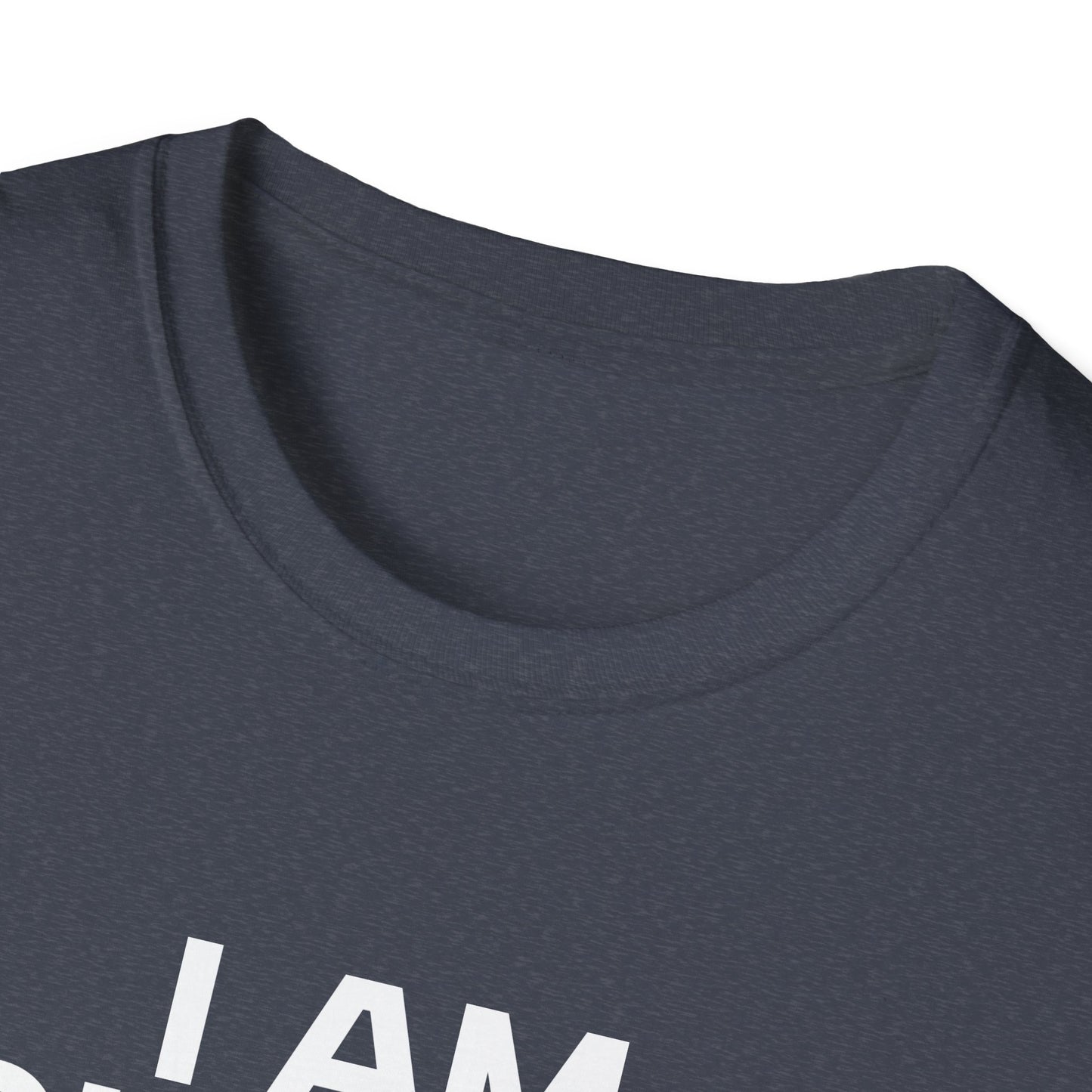 I AM CHARLIE White Font Unisex Softstyle T-Shirt