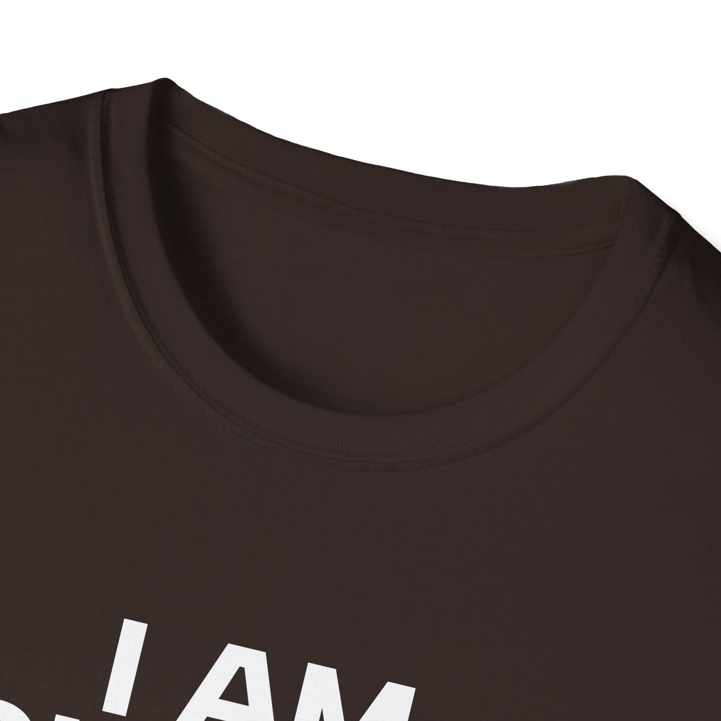 I AM CHARLIE White Font Unisex Softstyle T-Shirt