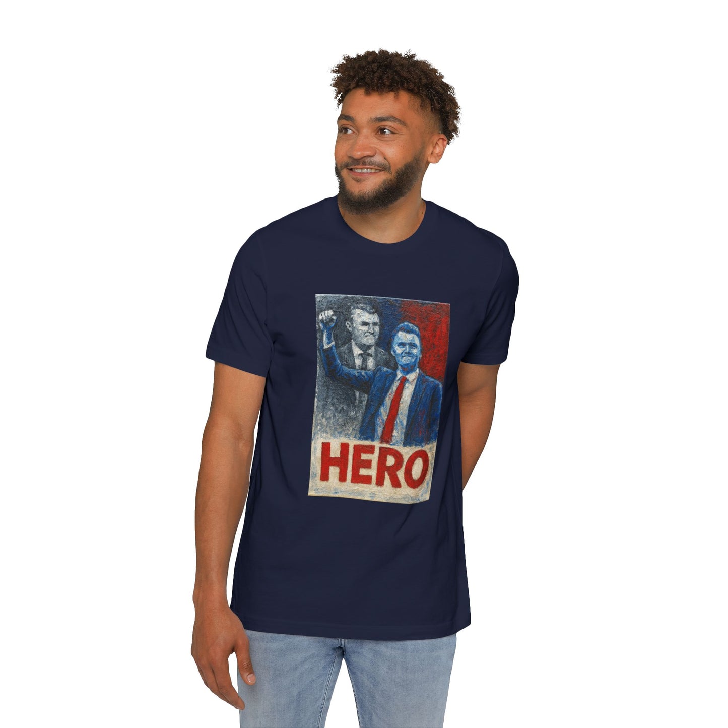 Made In USA HERO Font Unisex T-Shirt