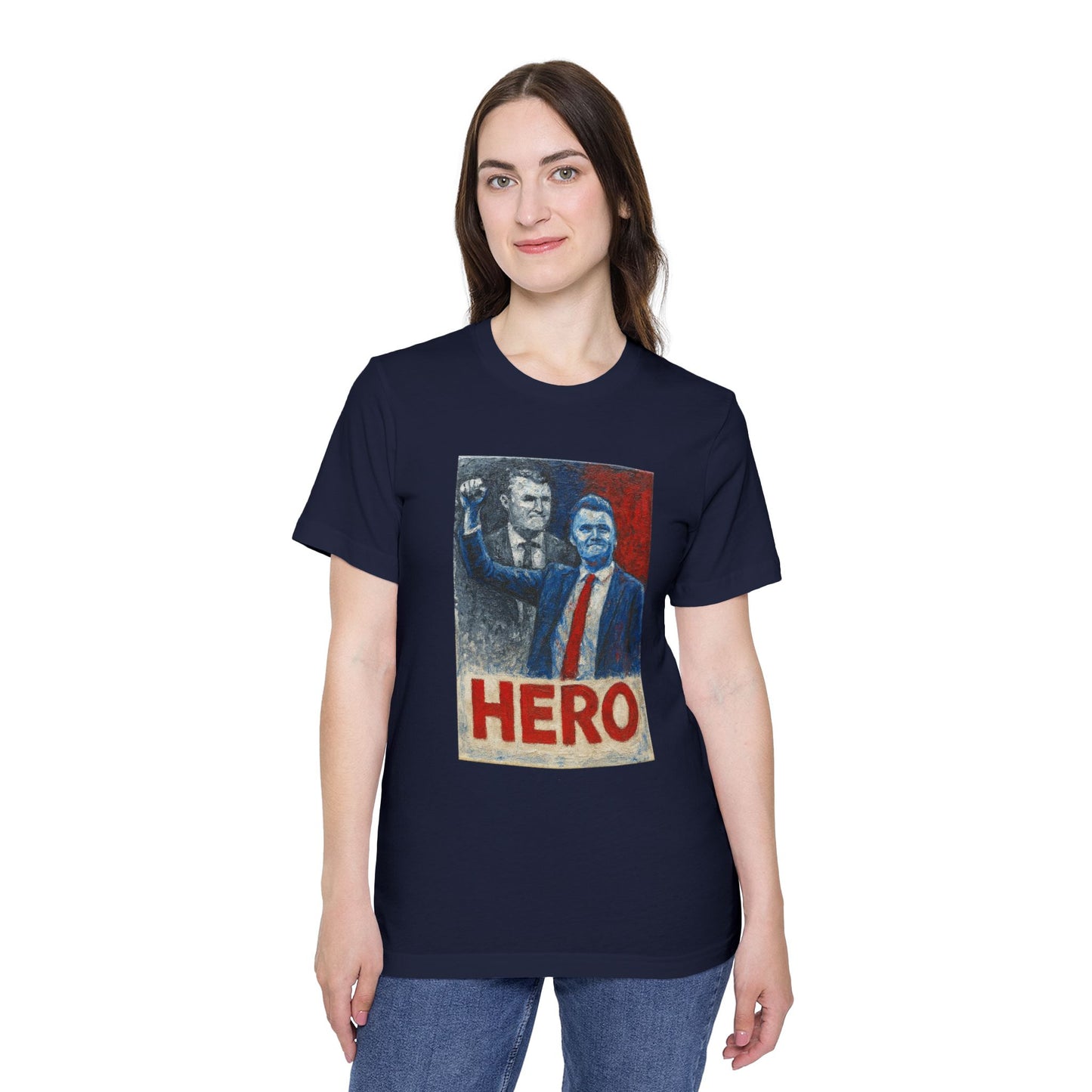 Made In USA HERO Font Unisex T-Shirt