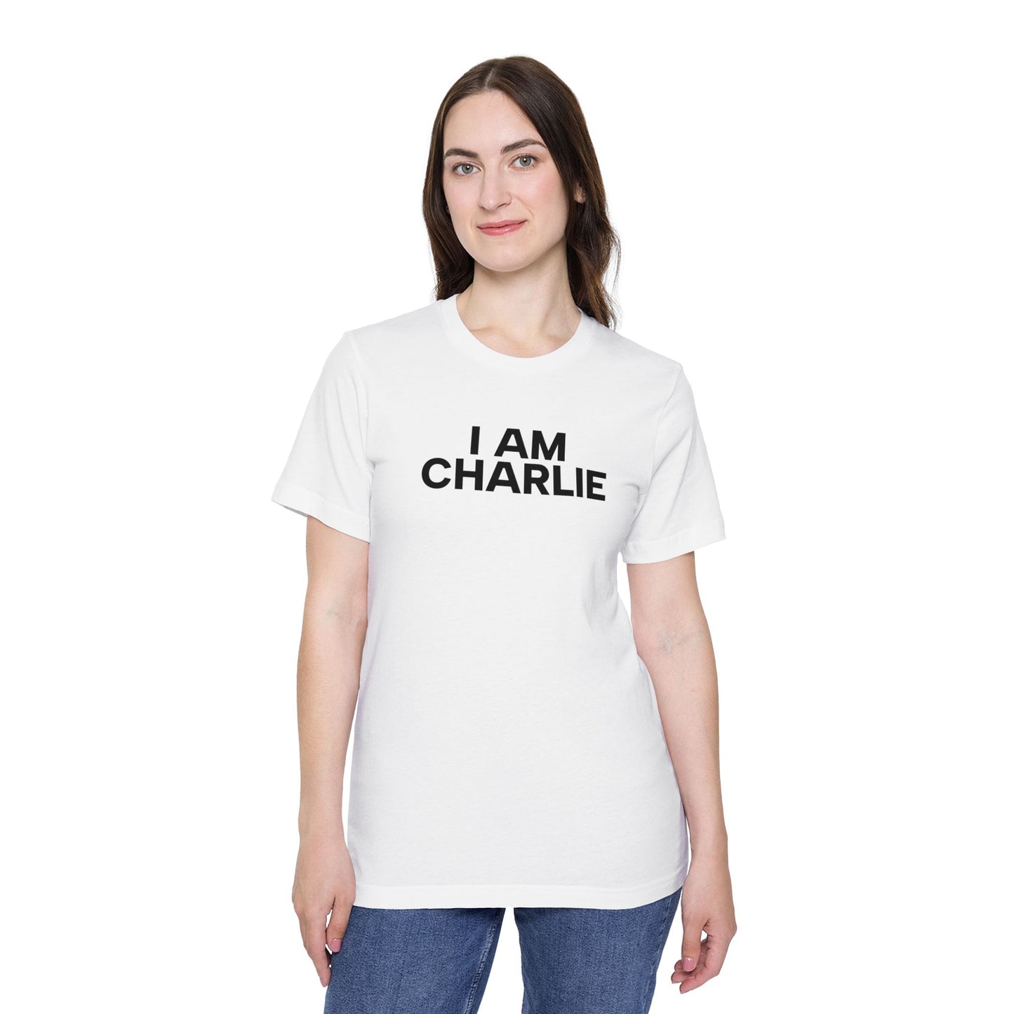 Made In USA I AM CHARLIE Black Font Unisex T-Shirt