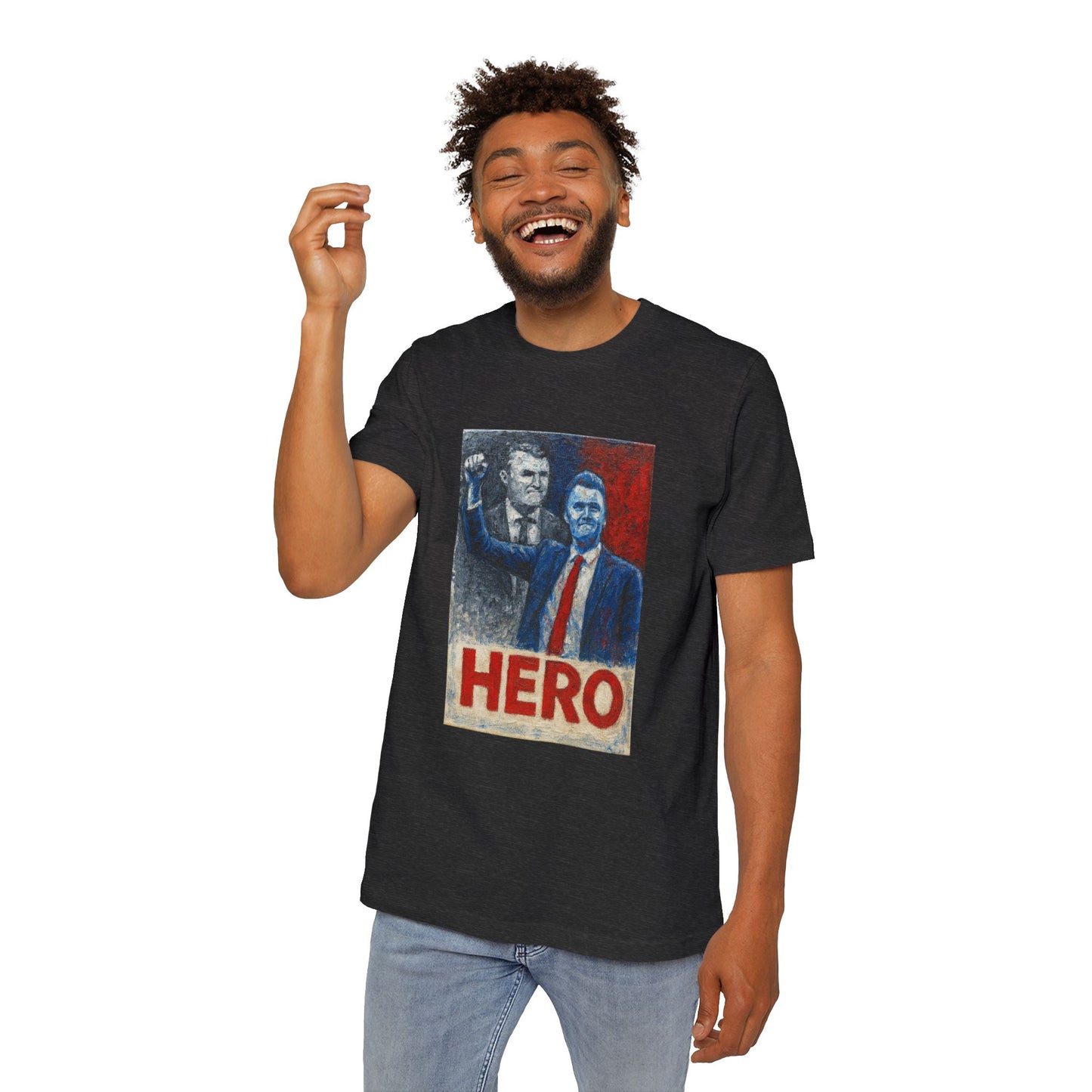 Made In USA HERO Font Unisex T-Shirt