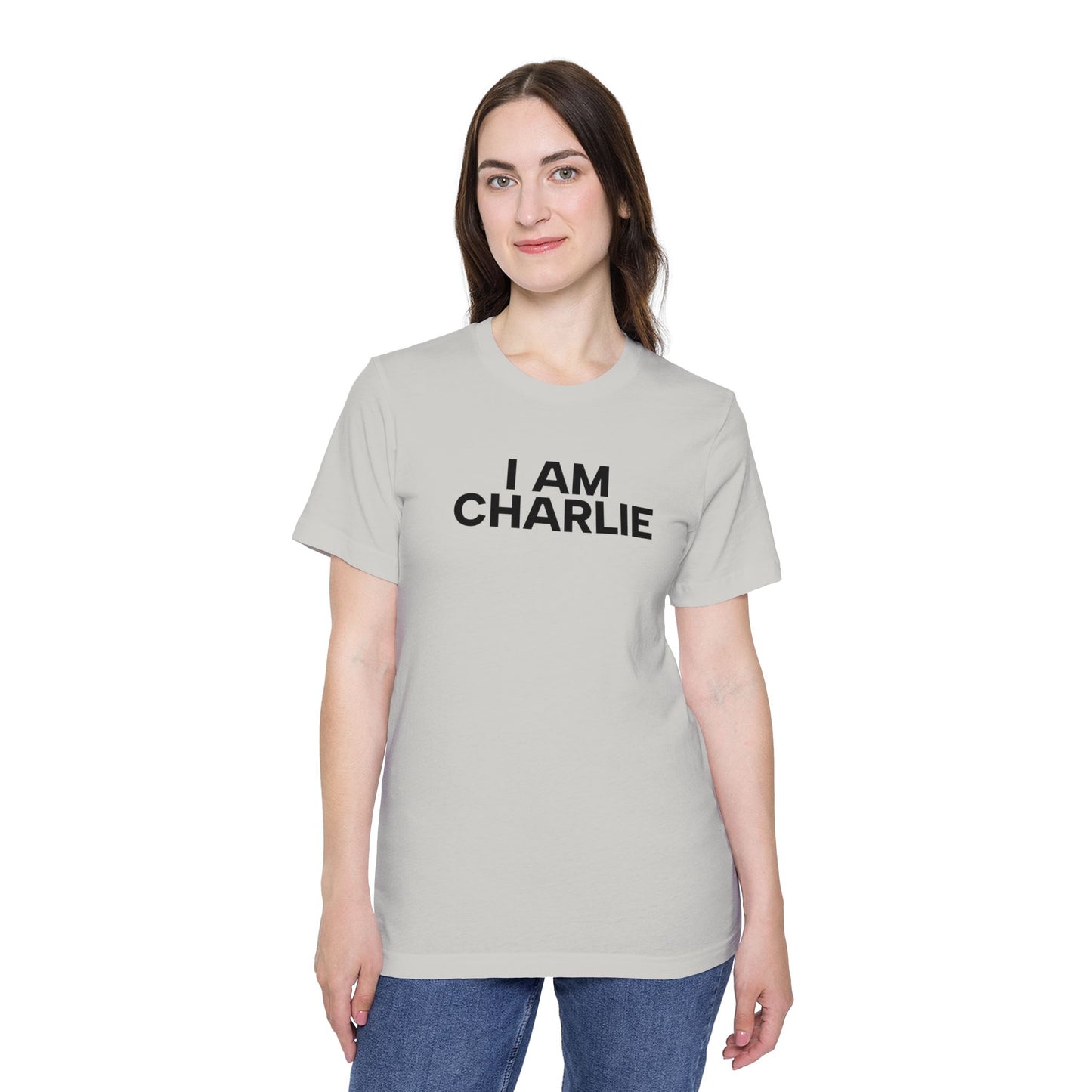 Made In USA I AM CHARLIE Black Font Unisex T-Shirt