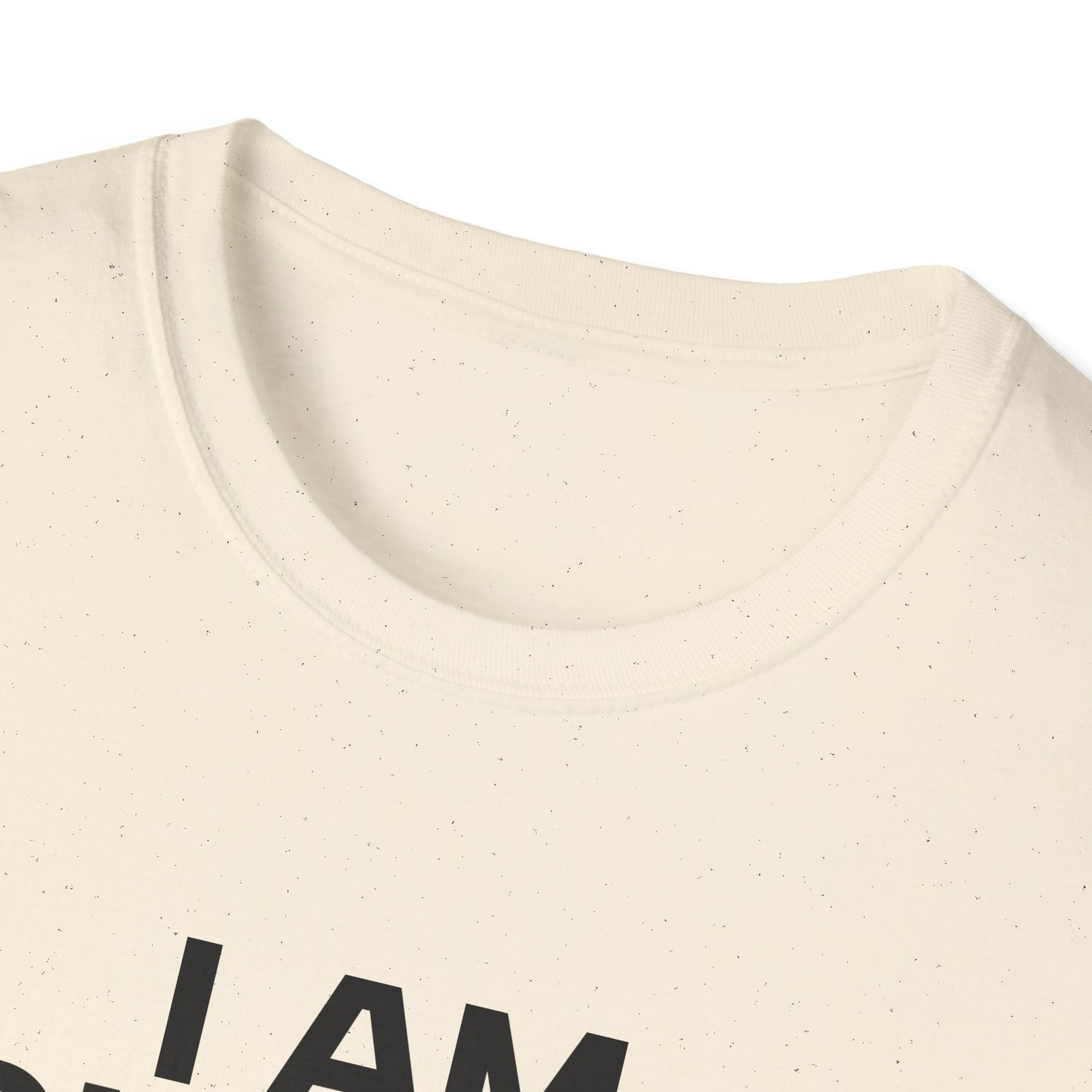 I AM CHARLIE Black Font Unisex Softstyle T-Shirt