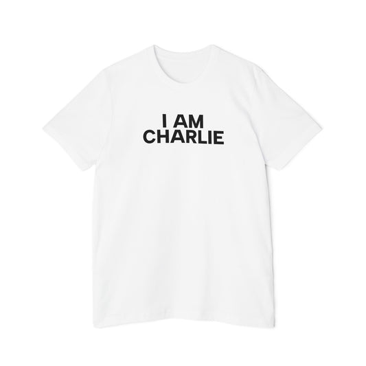 Made In USA I AM CHARLIE Black Font Unisex T-Shirt