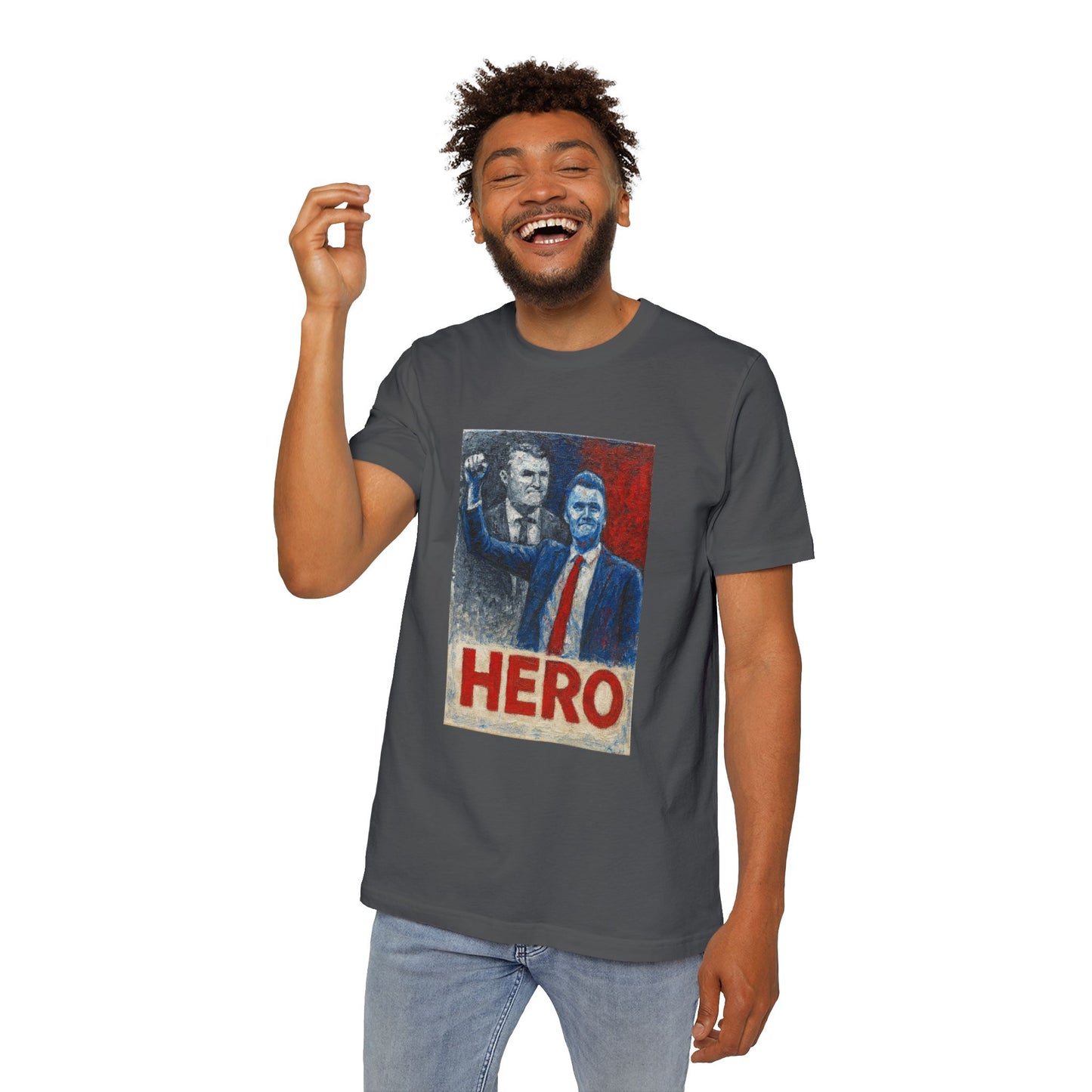 Made In USA HERO Font Unisex T-Shirt