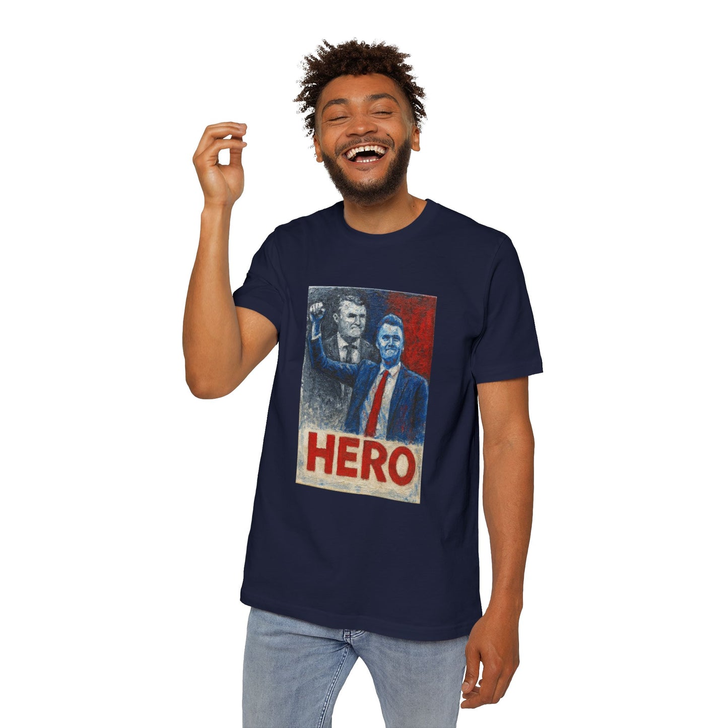 Made In USA HERO Font Unisex T-Shirt