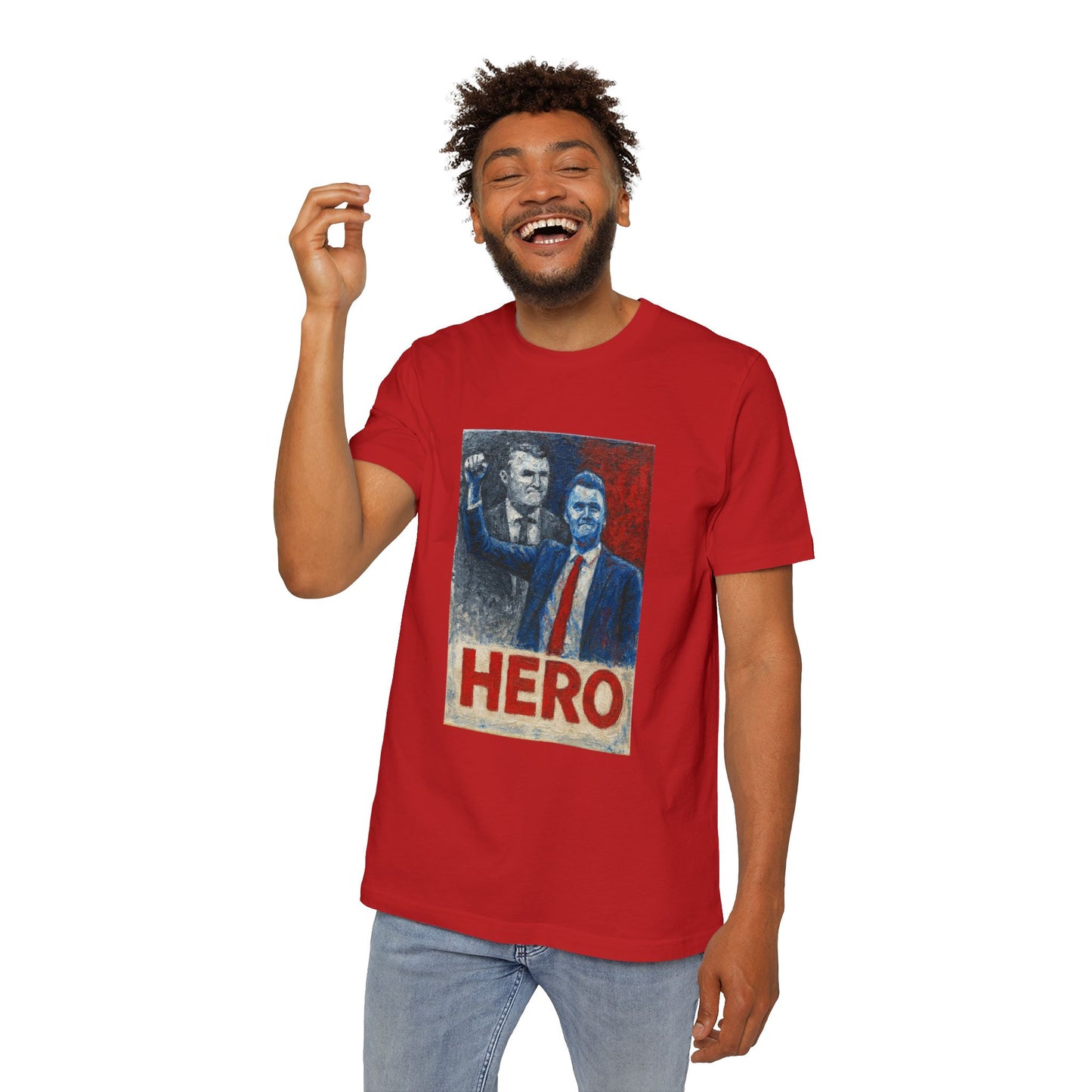 Made In USA HERO Font Unisex T-Shirt