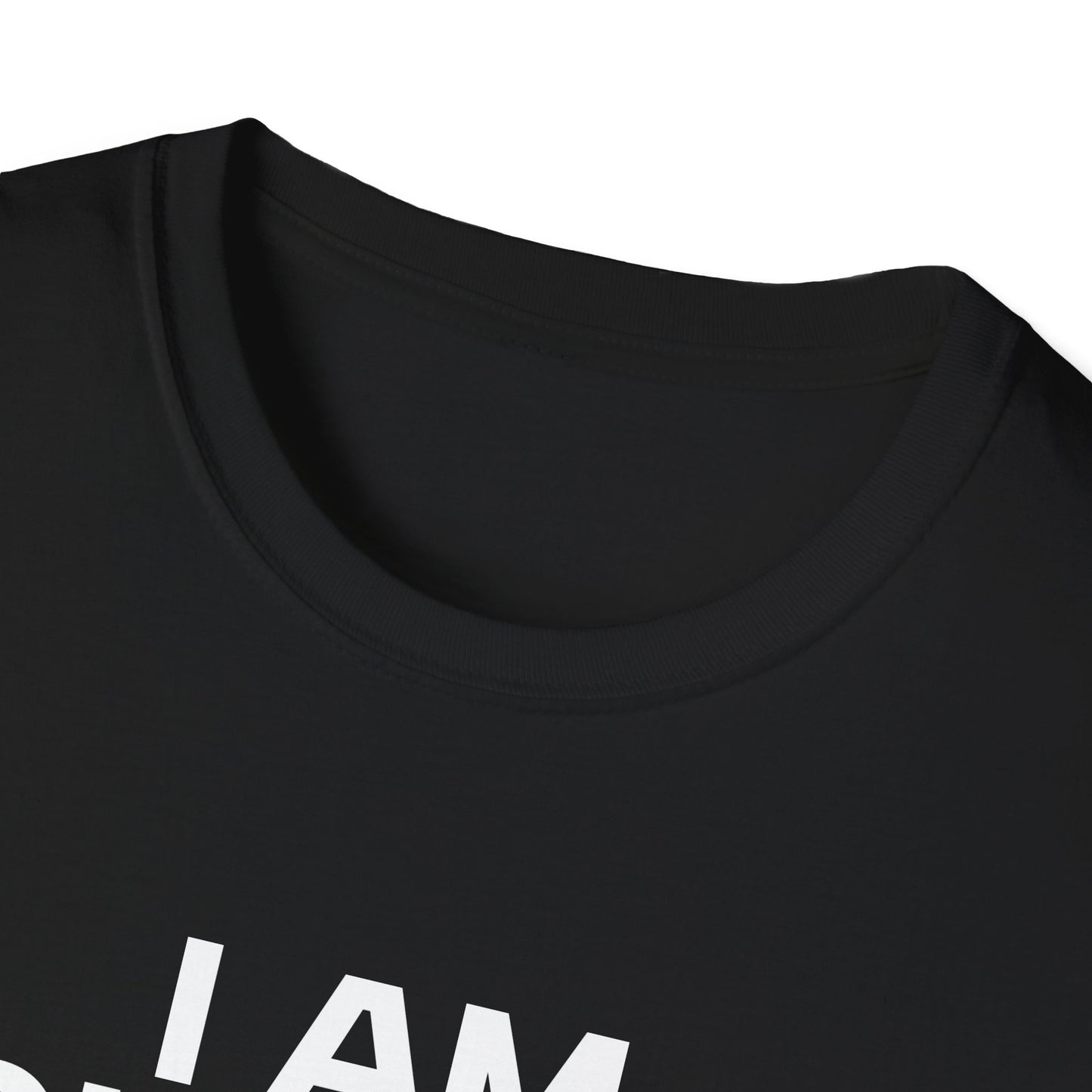 I AM CHARLIE White Font Unisex Softstyle T-Shirt