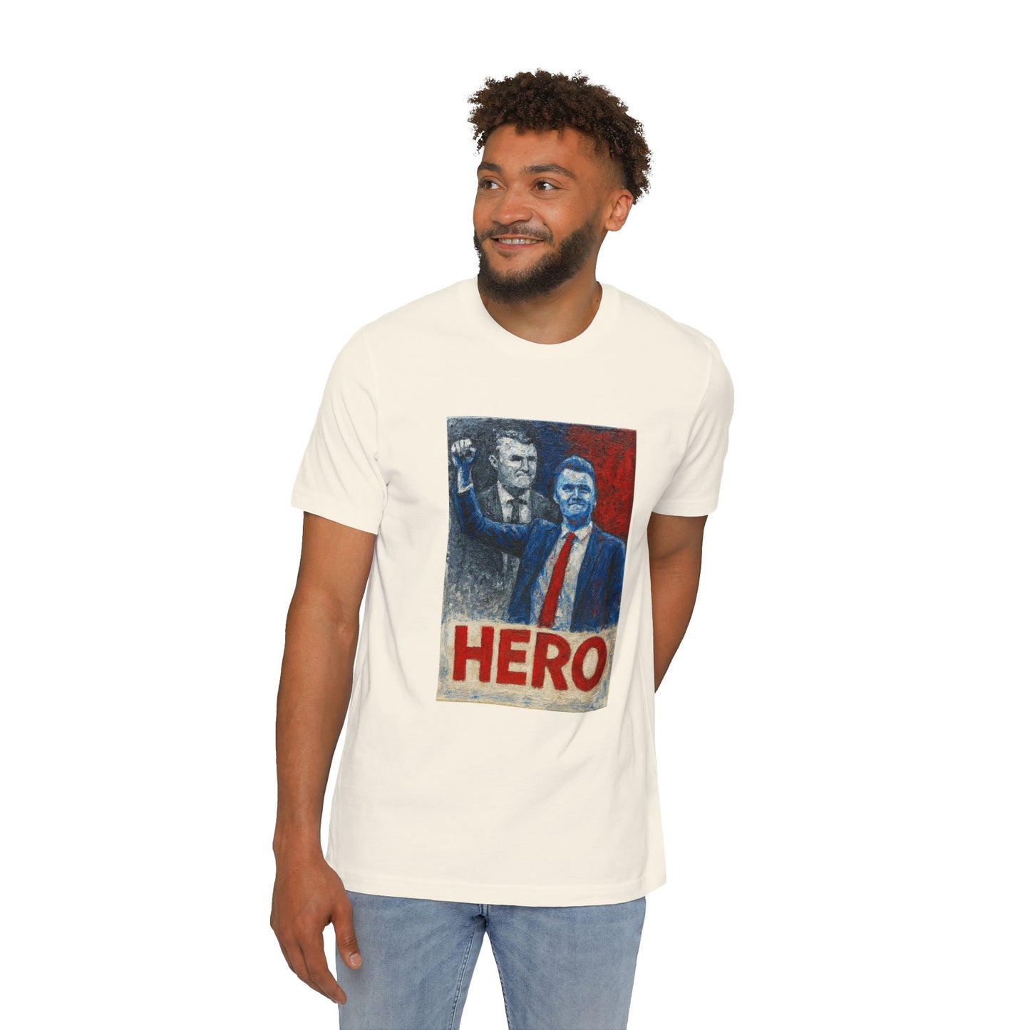 Made In USA HERO Font Unisex T-Shirt