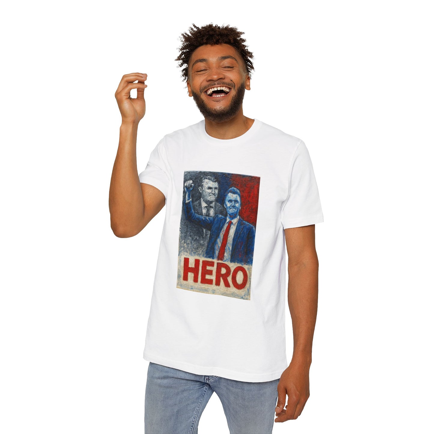 Made In USA HERO Font Unisex T-Shirt