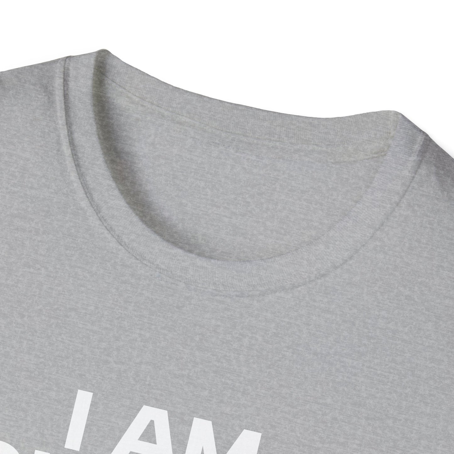 I AM CHARLIE White Font Unisex Softstyle T-Shirt