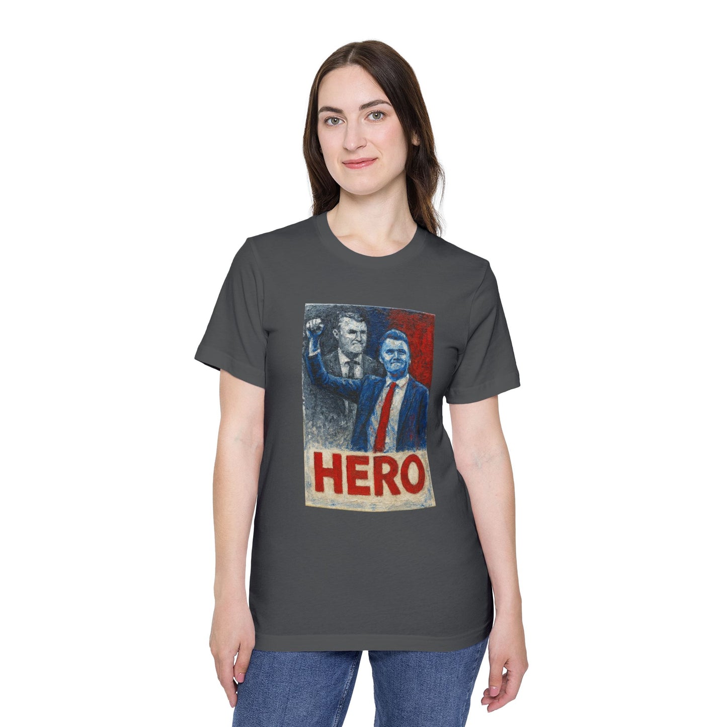 Made In USA HERO Font Unisex T-Shirt