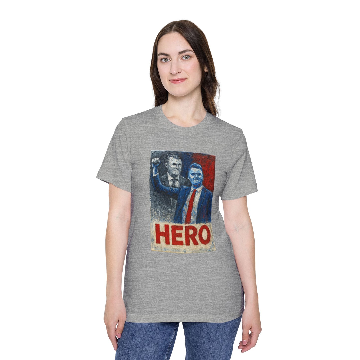 Made In USA HERO Font Unisex T-Shirt