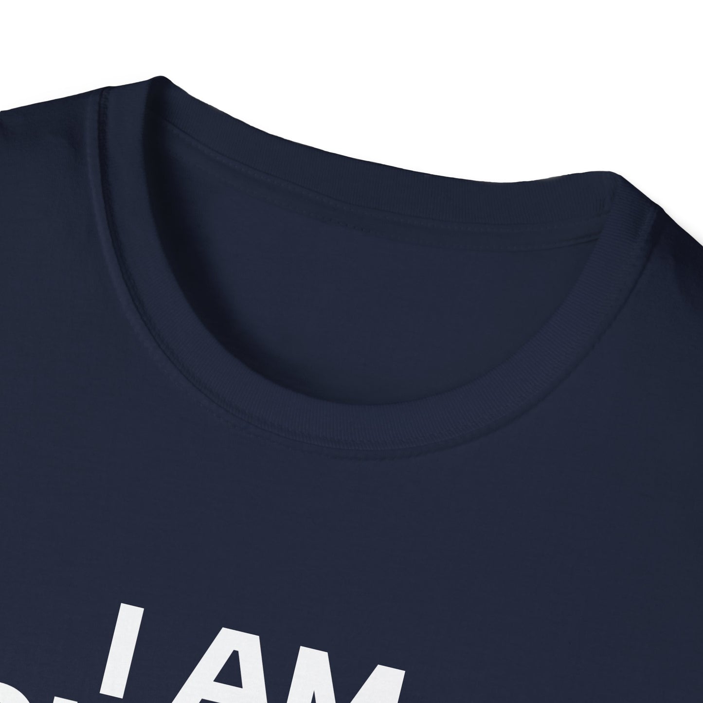 I AM CHARLIE White Font Unisex Softstyle T-Shirt