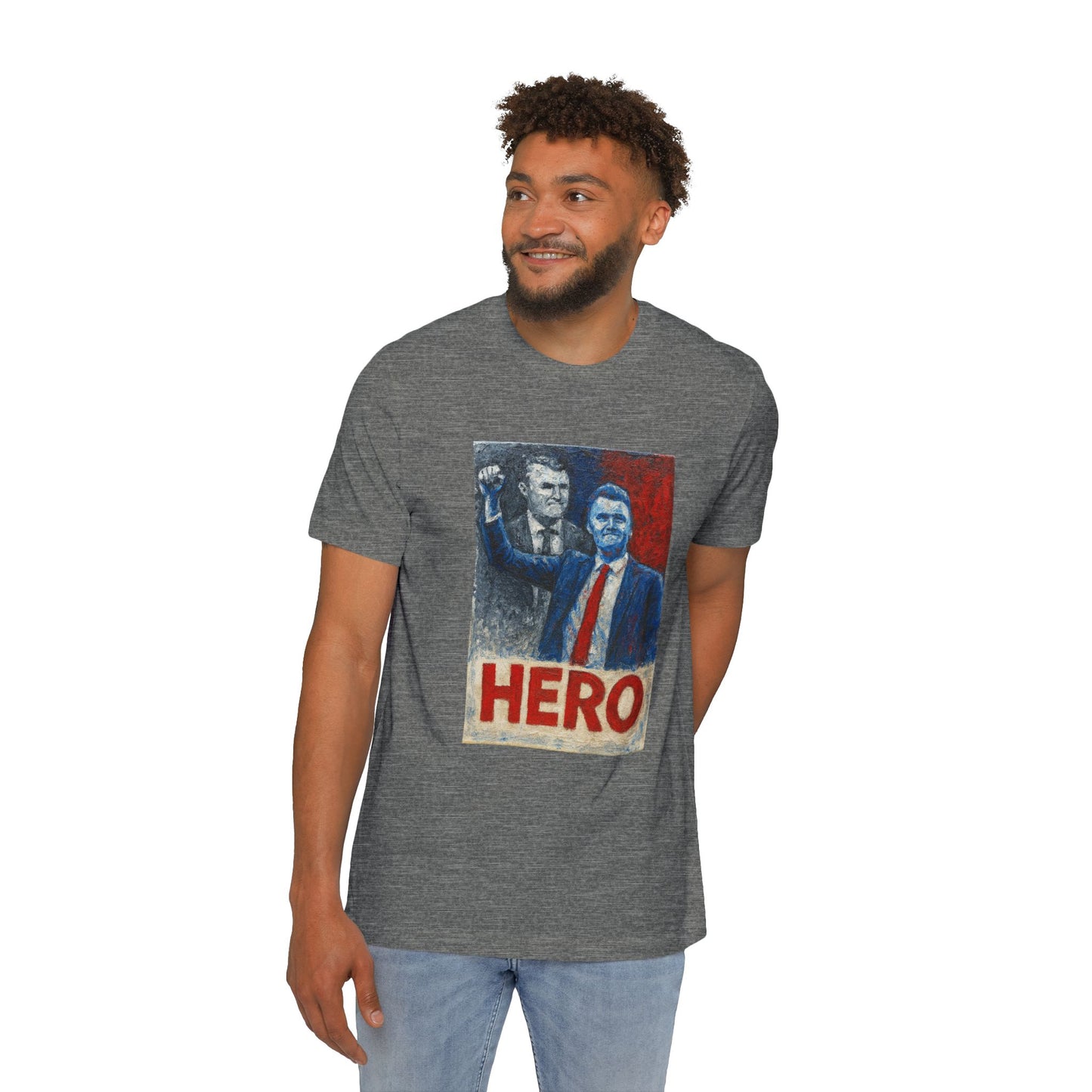 Made In USA HERO Font Unisex T-Shirt