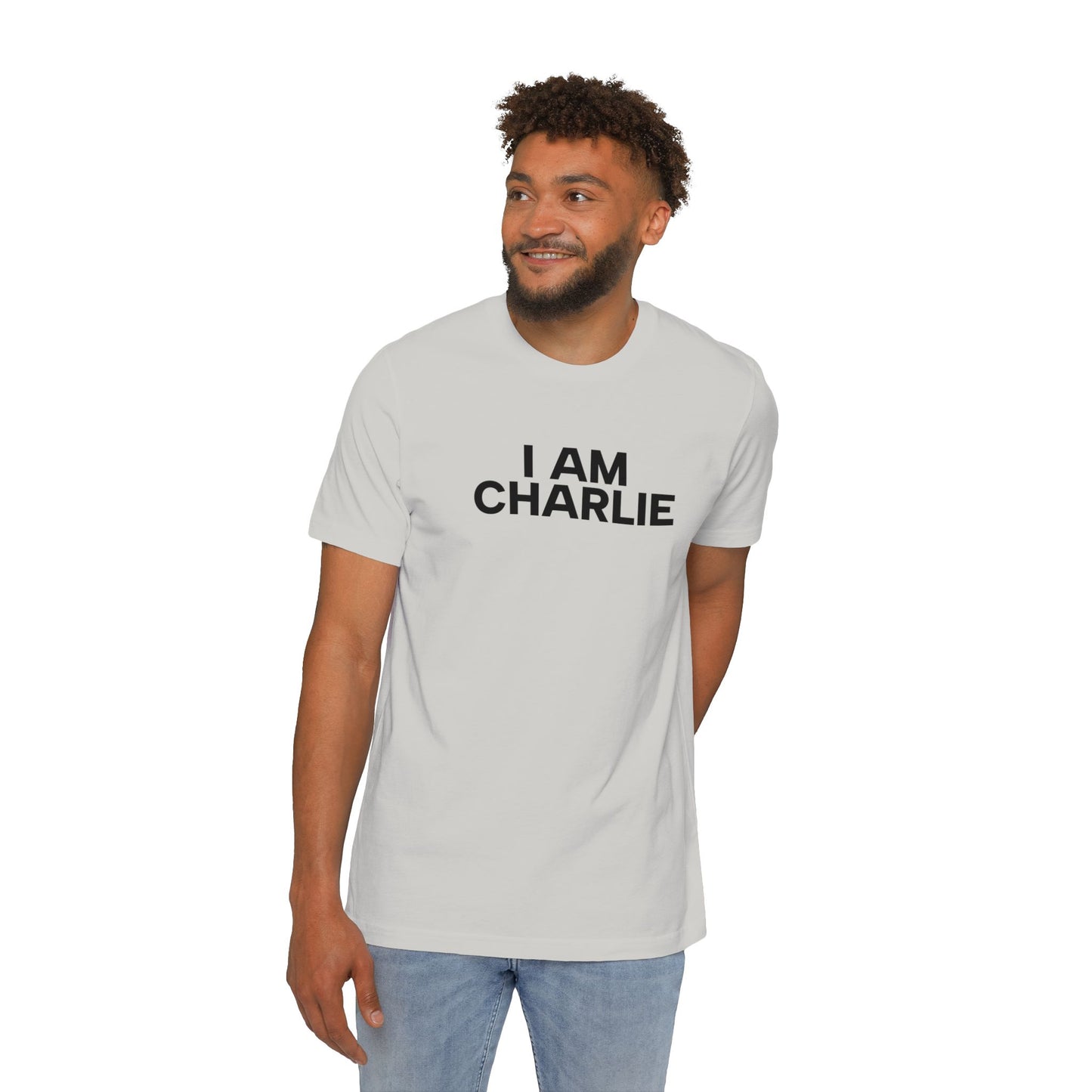 Made In USA I AM CHARLIE Black Font Unisex T-Shirt