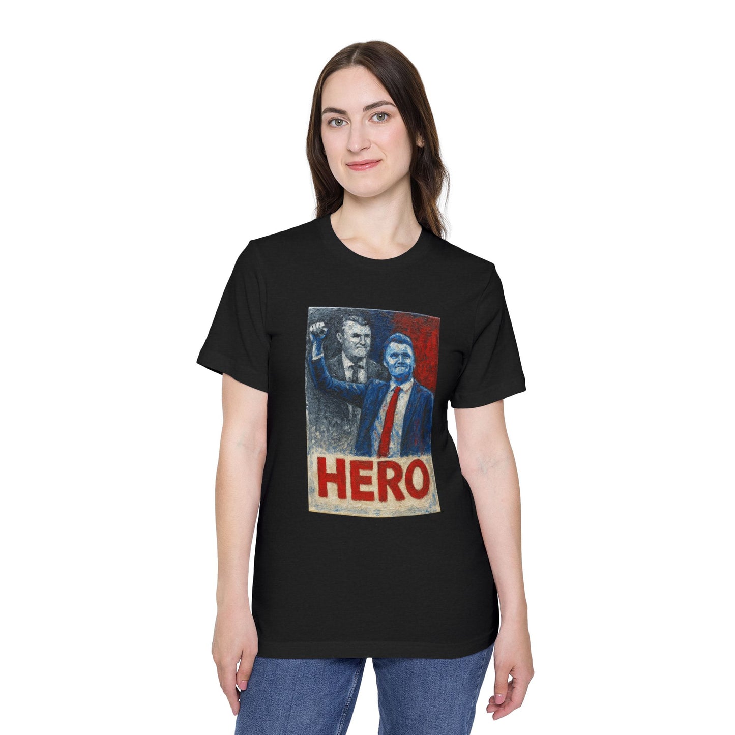 Made In USA HERO Font Unisex T-Shirt