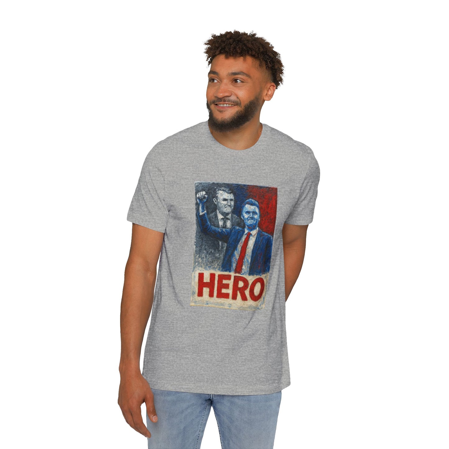 Made In USA HERO Font Unisex T-Shirt