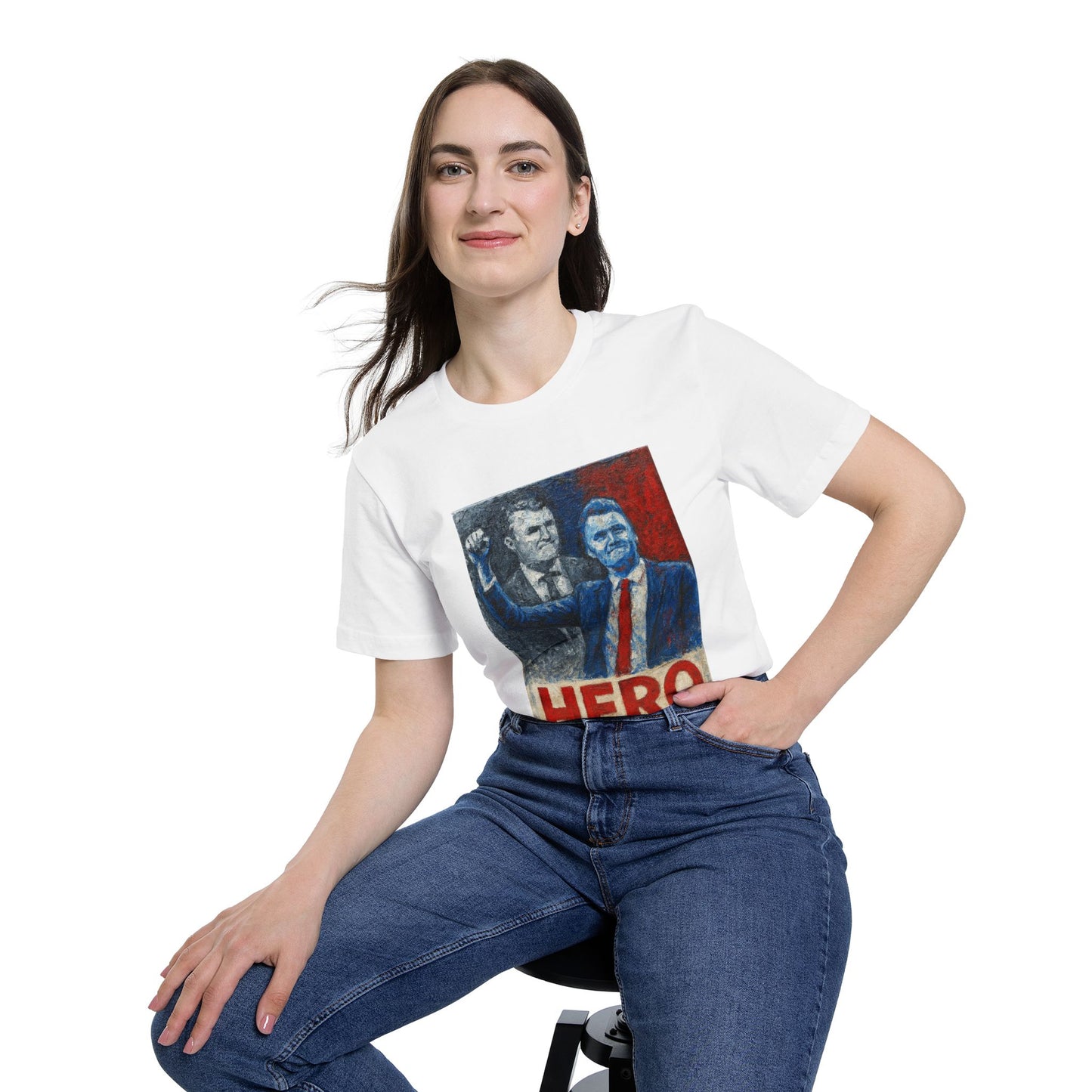 Made In USA HERO Font Unisex T-Shirt