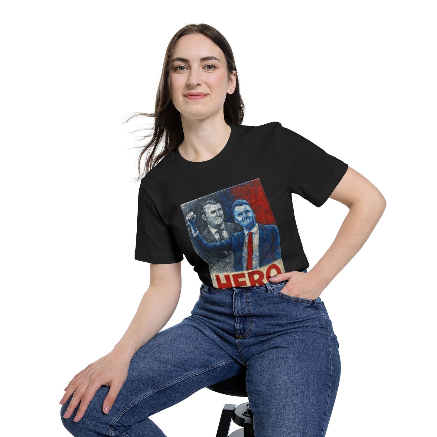 Made In USA HERO Font Unisex T-Shirt