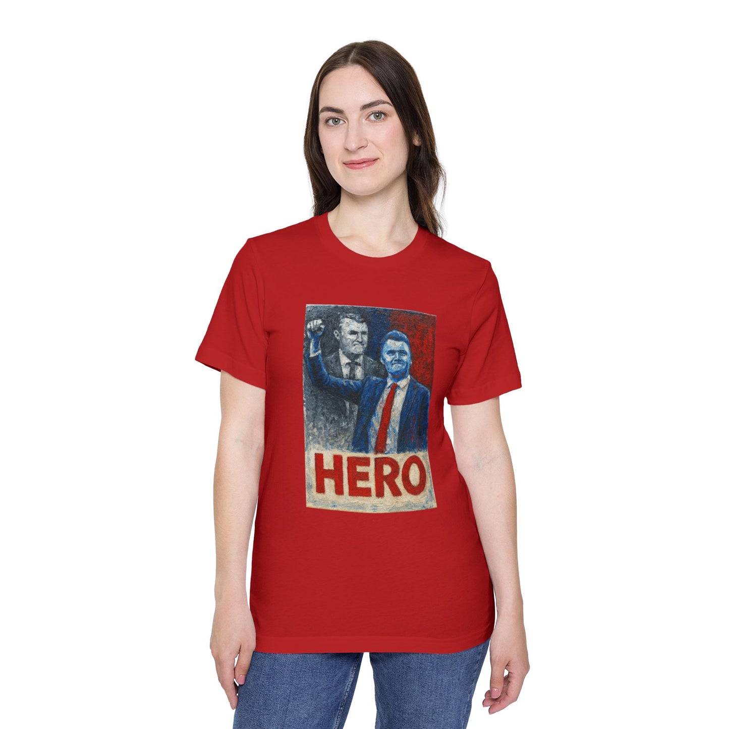 Made In USA HERO Font Unisex T-Shirt