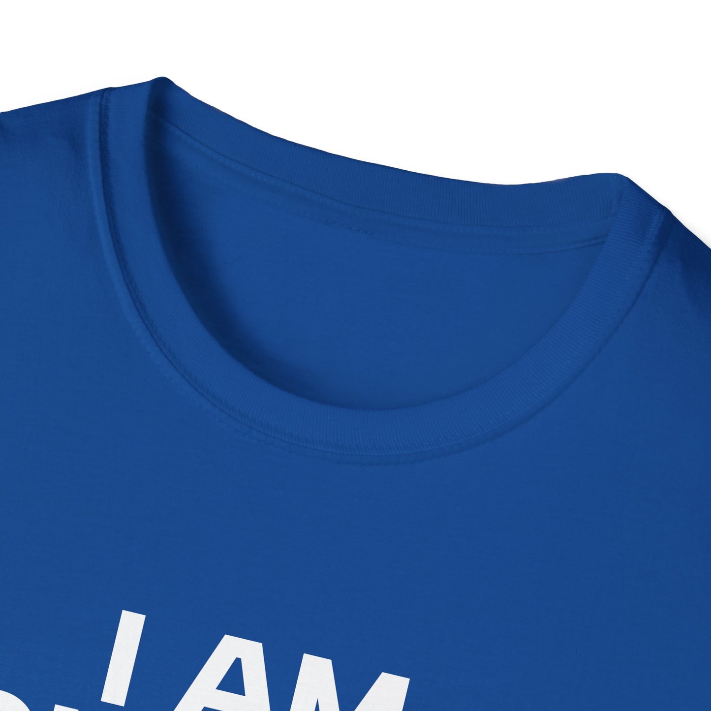 I AM CHARLIE White Font Unisex Softstyle T-Shirt