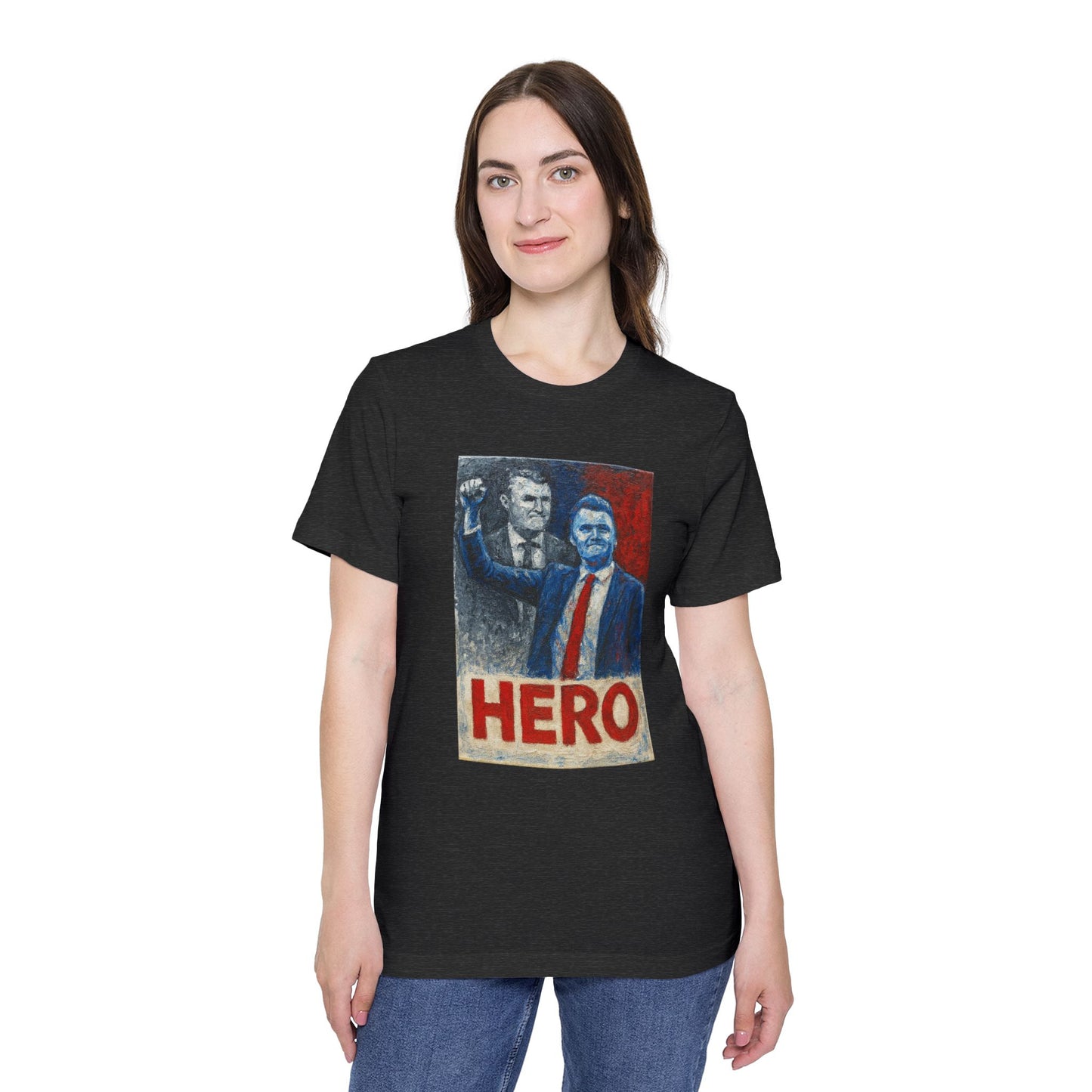 Made In USA HERO Font Unisex T-Shirt