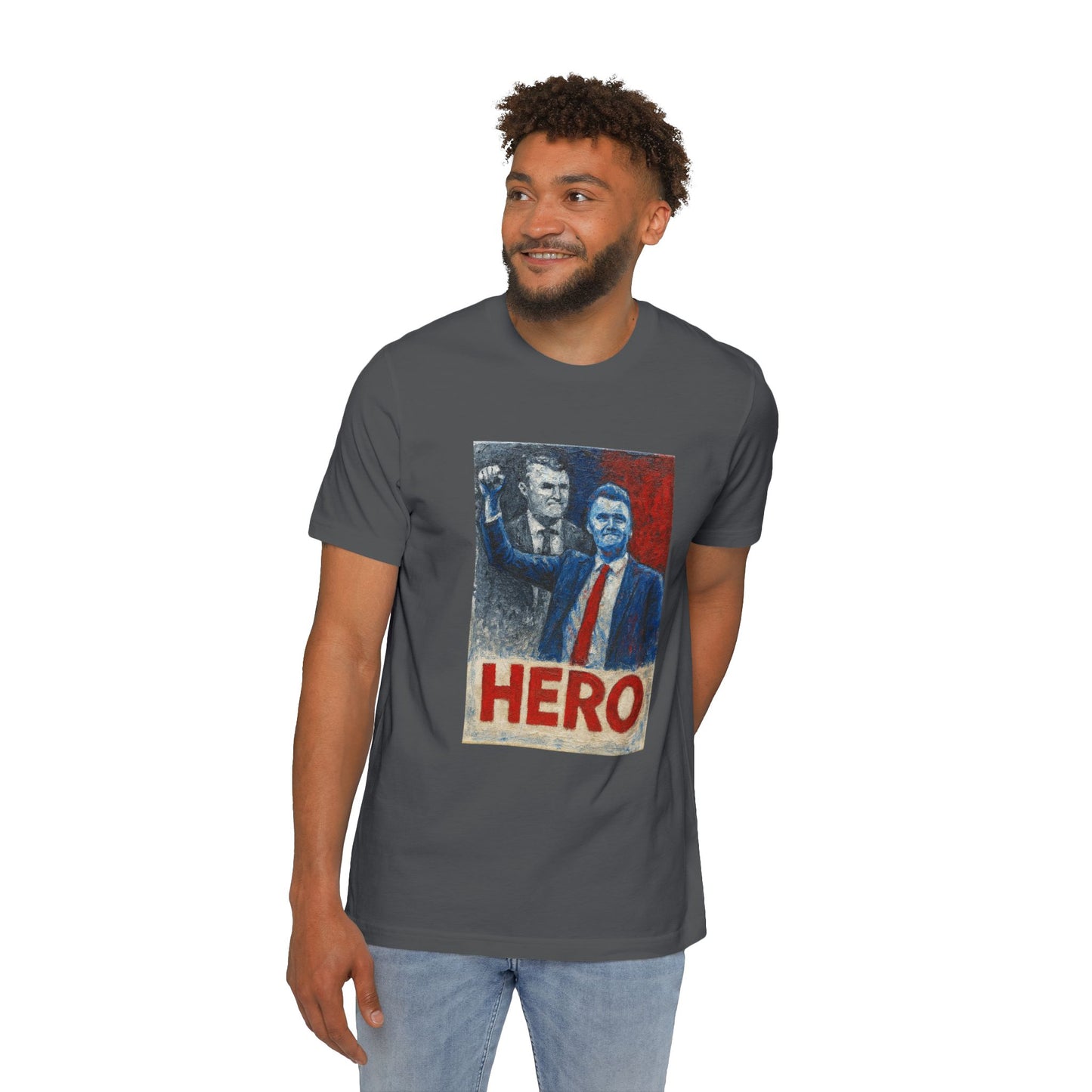 Made In USA HERO Font Unisex T-Shirt