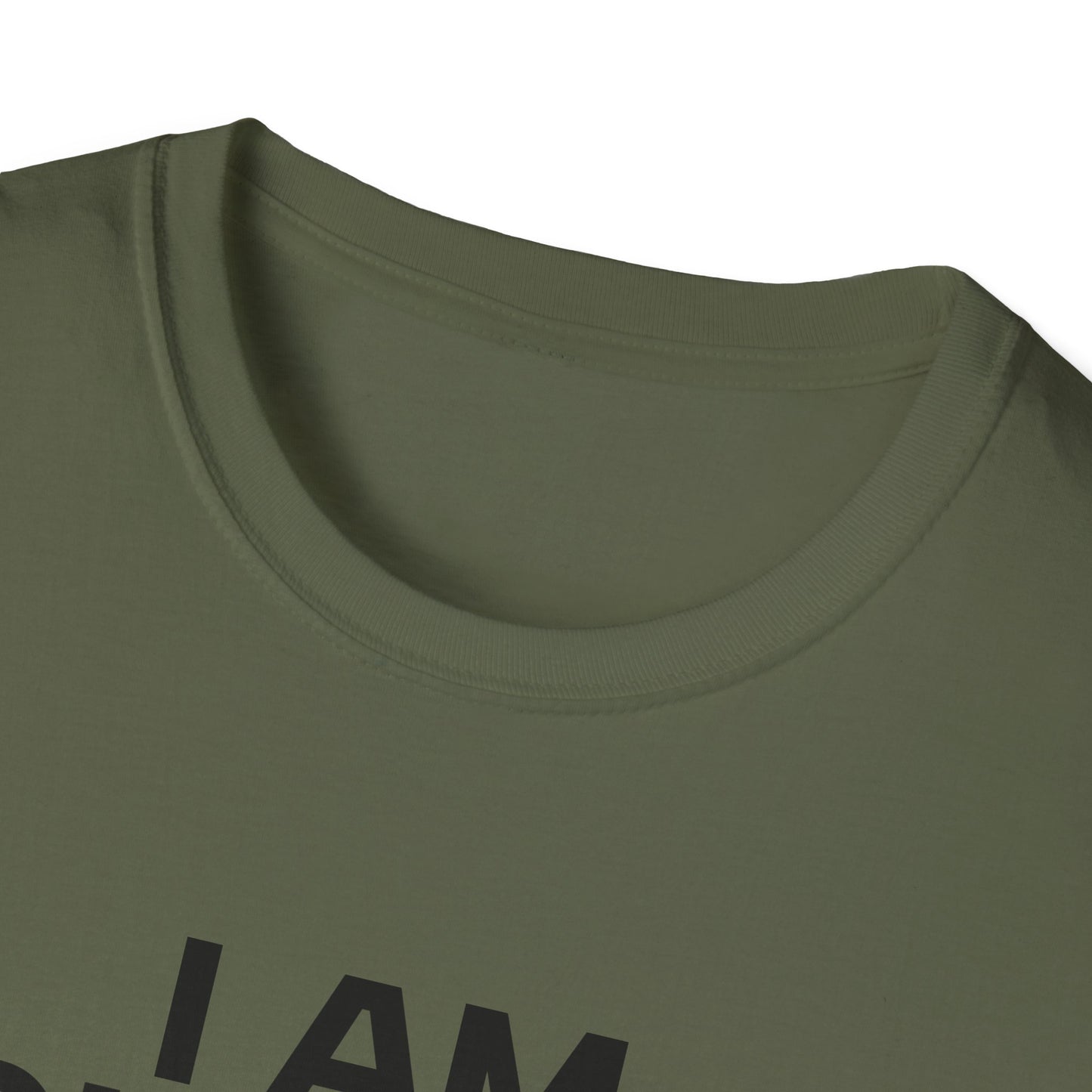 I AM CHARLIE Black Font Unisex Softstyle T-Shirt