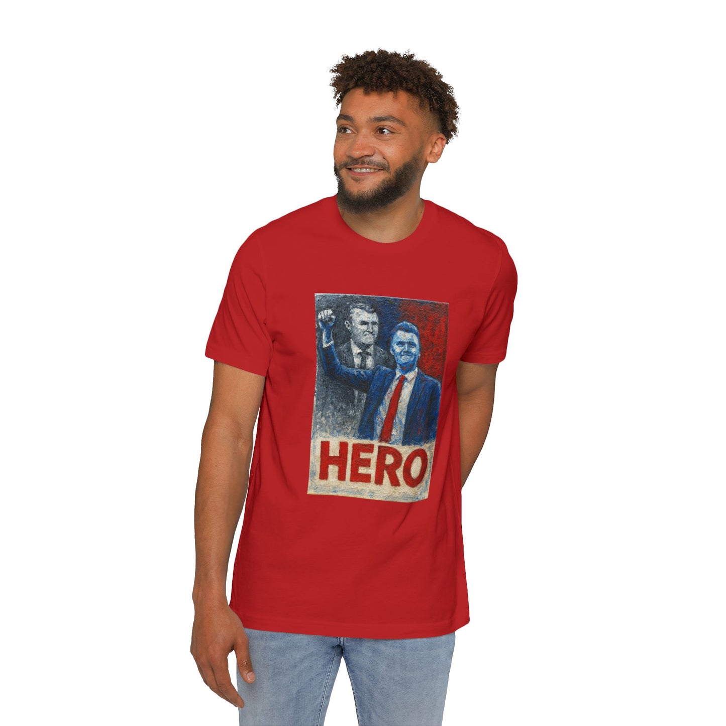 Made In USA HERO Font Unisex T-Shirt